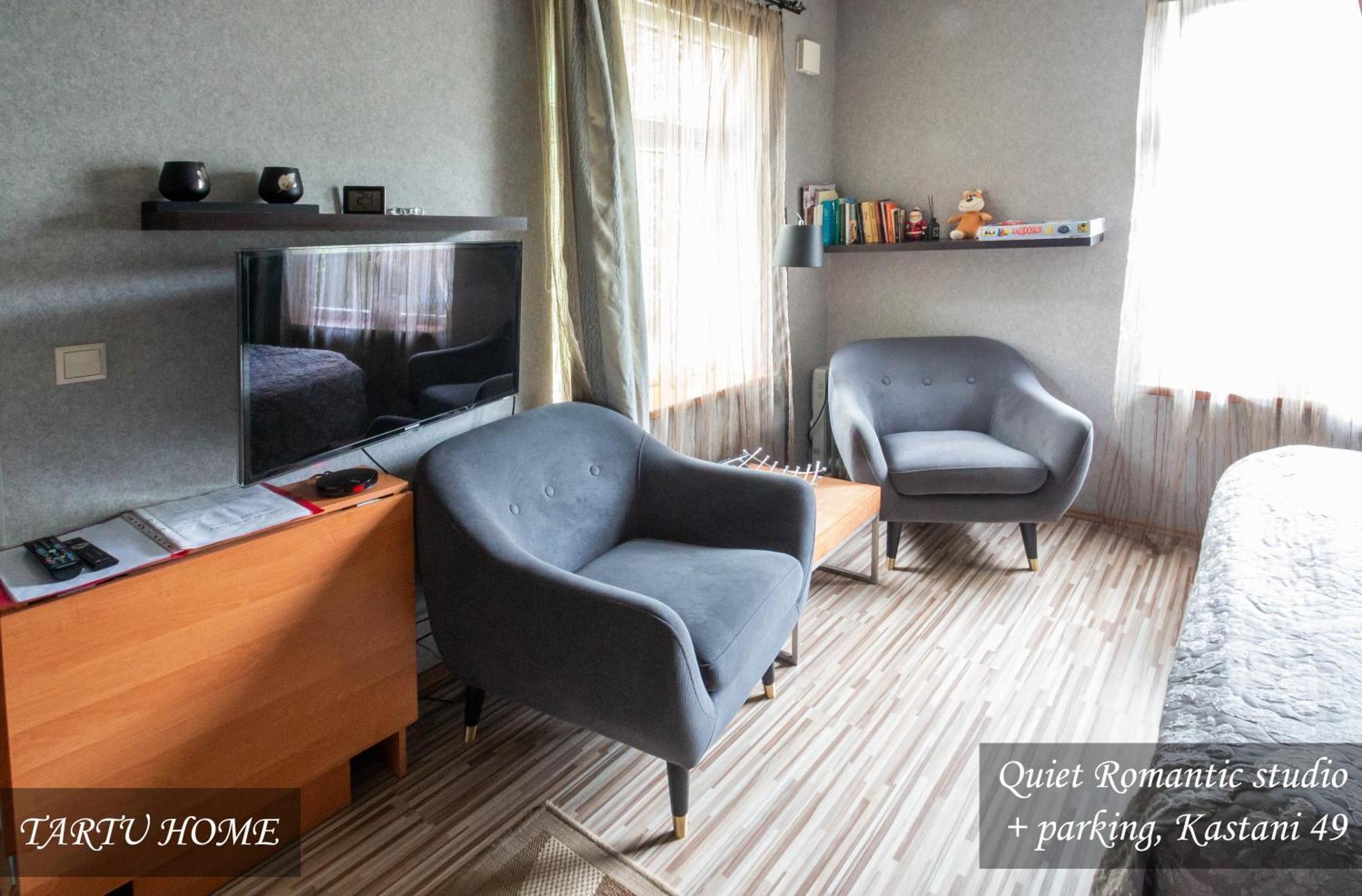 Quiet Romantic Studio Plus Parking, Tartu Home Exterior foto