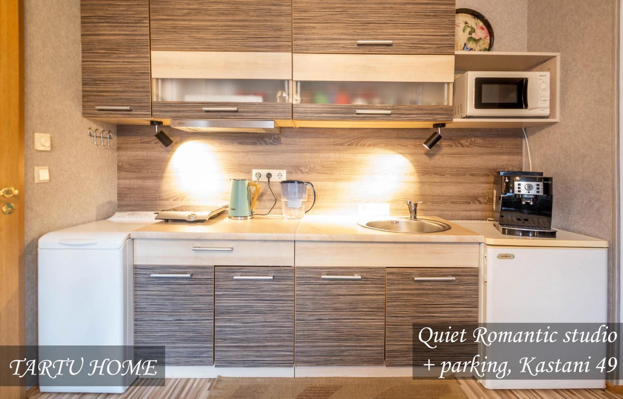 Quiet Romantic Studio Plus Parking, Tartu Home Exterior foto