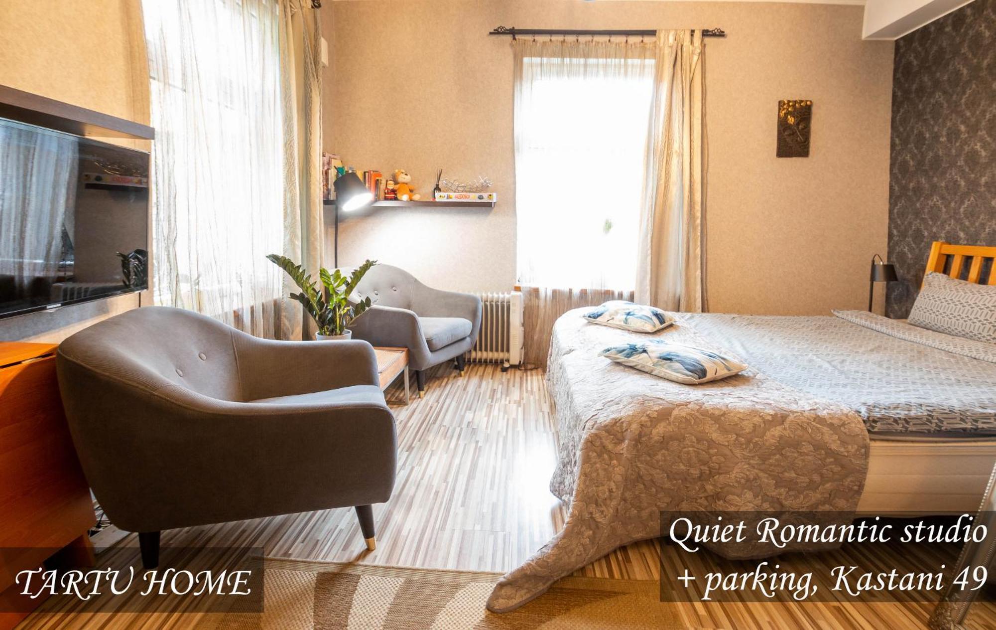 Quiet Romantic Studio Plus Parking, Tartu Home Exterior foto