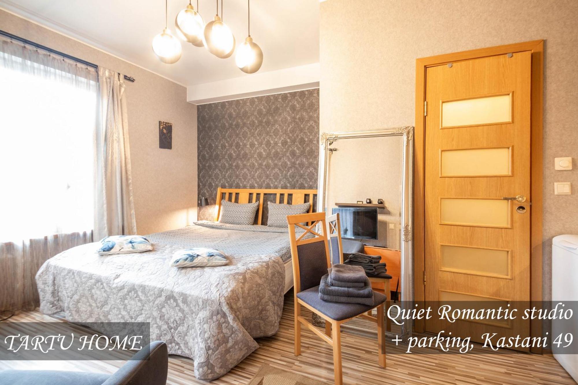 Quiet Romantic Studio Plus Parking, Tartu Home Exterior foto
