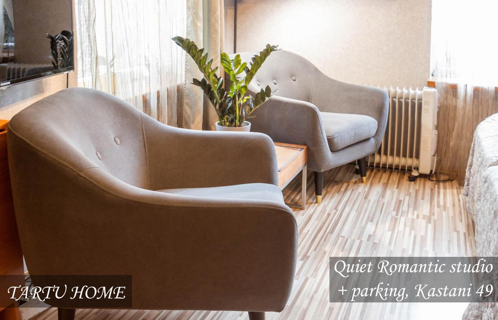 Quiet Romantic Studio Plus Parking, Tartu Home Exterior foto