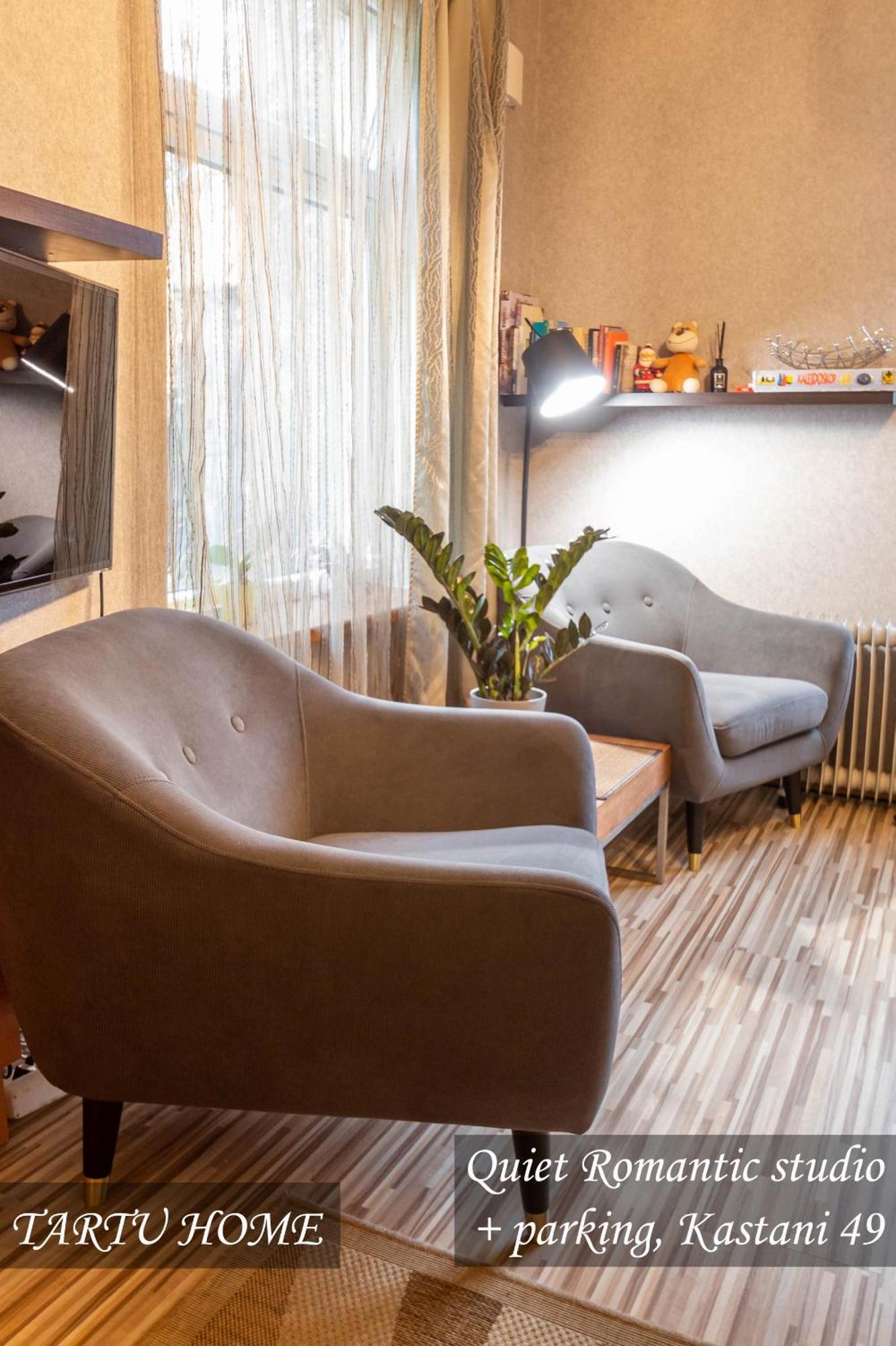 Quiet Romantic Studio Plus Parking, Tartu Home Exterior foto